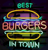 Best Burgers In Town Neon Sign Light Lamp