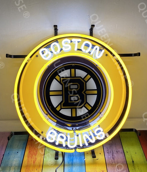 Boston Bruins Logo HD Vivid Neon Sign Lamp Light