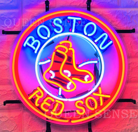 Boston Red Sox Logo HD Vivid Neon Sign Lamp Light