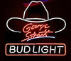 Bud Light George Strait Hat Neon Sign Light Lamp