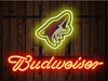 Budweiser Arizona Coyotes Logo Neon Sign Light Lamp