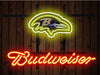 Budweiser Baltimore Ravens Logo Neon Sign Light Lamp