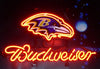 Budweiser Baltimore Ravens Neon Sign Light Lamp