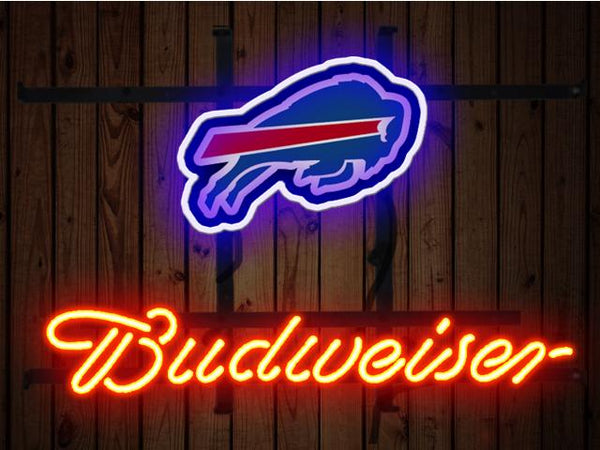 Budweiser Buffalo Bills Logo Neon Sign Light Lamp