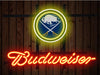 Budweiser Buffalo Sabres Logo Neon Sign Light Lamp