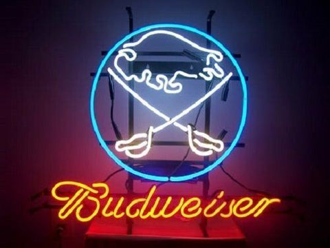 Budweiser Buffalo Sabres Neon Sign Light Lamp