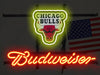 Budweiser Chicago Bulls Logo Neon Sign Light Lamp