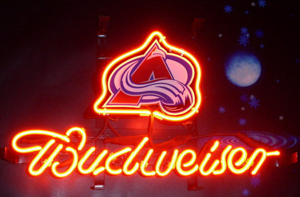 Budweiser Colorado Avalanche Neon Sign Light Lamp
