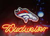Budweiser Denver Broncos Neon Sign Light Lamp