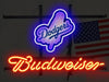 Budweiser Los Angeles Dodgers LAD Logo Neon Sign Light Lamp
