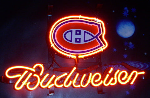 Budweiser Montreal Canadiens Neon Sign Light Lamp