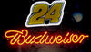 Budweiser Nascar Racing Car #24 Beer Neon Sign Light Lamp
