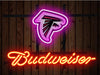 Budweiser Atlanta Falcons Logo Neon Sign Light Lamp