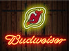 Budweiser New Jersey Devils Logo Neon Sign Light Lamp