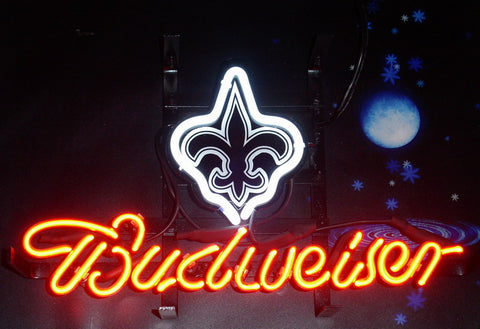 Budweiser New Orleans Saints Neon Sign Light Lamp