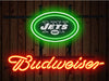 Budweiser New York Jets Logo Neon Sign Light Lamp