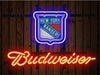 Budweiser New York Rangers Logo Neon Sign Light Lamp