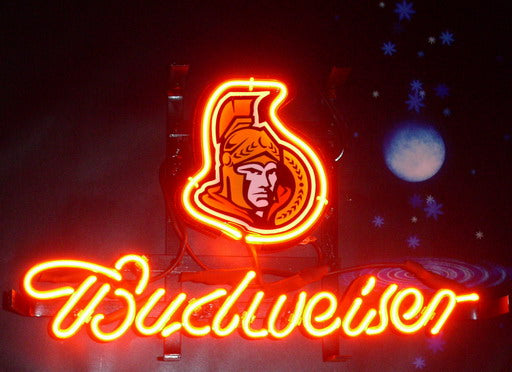 Budweiser Ottawa Senators Neon Sign Light Lamp