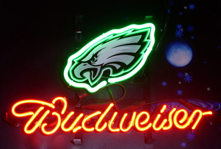 Bud Light Neon / Blackhawk Bud Light / Bar Neon Signs