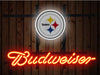Budweiser Pittsburgh Steelers Logo Neon Sign Light Lamp