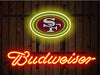 Budweiser San Francisco 49ers Logo Neon Sign Light Lamp