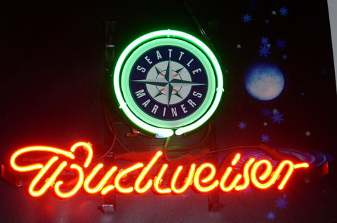 Budweiser Seattle Mariners Neon Sign Light Lamp