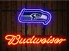 Budweiser Seattle Seahawks Logo Neon Sign Light Lamp