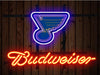 Budweiser St. Louis Blues Logo Neon Sign Light Lamp