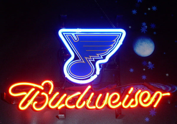 Budweiser St. Louis Blues Neon Sign Light Lamp – neonsign.us