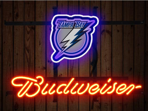 Budweiser Tampa Bay Lighting Logo Neon Sign Light Lamp
