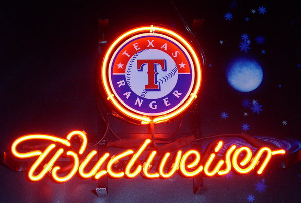 Budweiser Texas Rangers Neon Sign Light Lamp – neonsign.us
