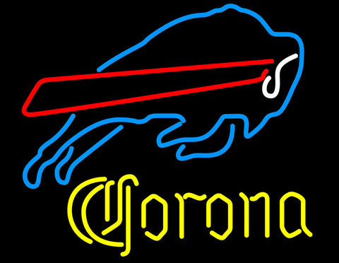 Buffalo Bills Corona Neon Sign Light Lamp