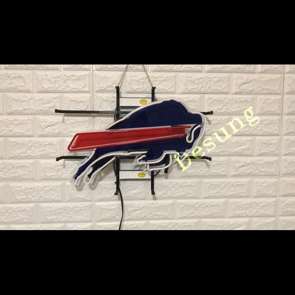 Desung Buffalo Bills (Sports - Football) vivid neon sign, front view, turned off