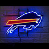 Desung Buffalo Bills (Sports - Football) vivid neon sign, front view, turned on