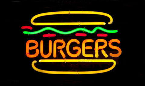 Burgers Hamburger Burger Neon Sign Light Lamp