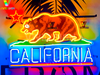 California Star Bear HD Vivid Neon Sign Lamp Light