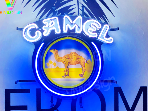 Camel Cigarettes Tobacco Light Lamp Neon Sign with HD Vivid Printing Technology