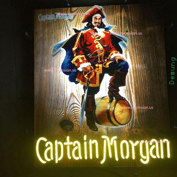 Desung Captain Morgan (Alcohol - Rum) vivid neon sign