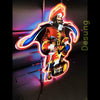 Desung Captain Morgan (Alcohol - Rum) vivid neon sign, isometric view, turned on