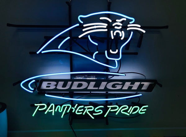 Carolina Panthers Bud Light Panthers Pride Neon Sign Light Lamp