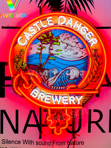 Castle Danger Brewery HD Vivid Neon Sign Light Lamp
