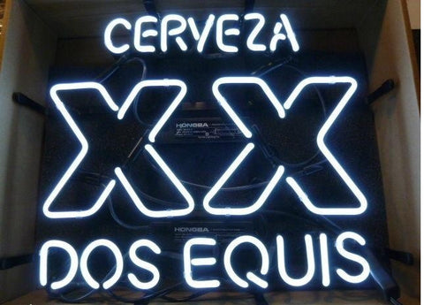 Cerveza Dos Equis XX Beer Neon Sign