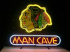 Hockey Chicago Blackhawks Man Cave Neon Sign Light Lamp
