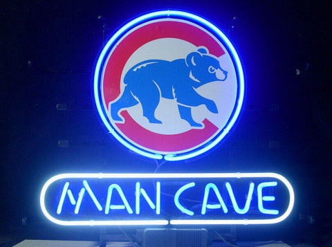 Chicago Cubs Man Cave Neon Sign Light Lamp