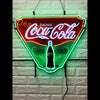 Desung Coca Cola (Business - Drink) vivid neon sign, front view, turned on