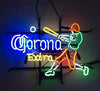 Corona Extra Baseball Player Neon Sign Light Lamp