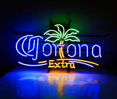 Corona Extra Palm Tree Neon Sign Lamp Light