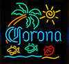 New Corona Extra Macaw Fish Palm Tree Beer Neon Sign Light Lamp
