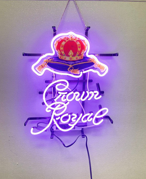 Crown Royal Whiskey Logo Neon Sign Light Lamp