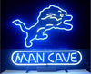 Detroit Lions Man Cave Neon Sign Light Lamp